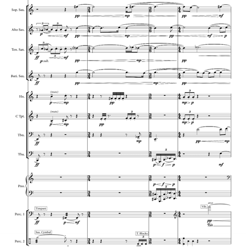 notated score sample