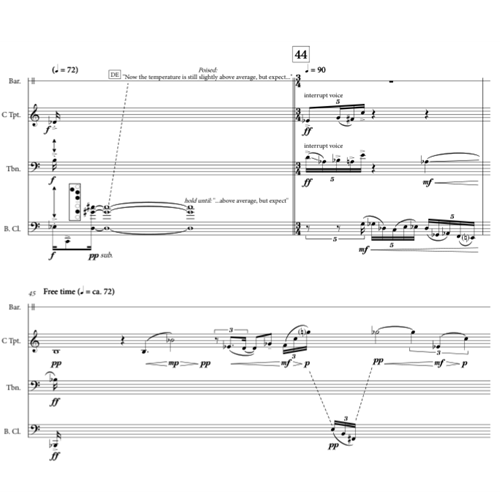 notated score sample